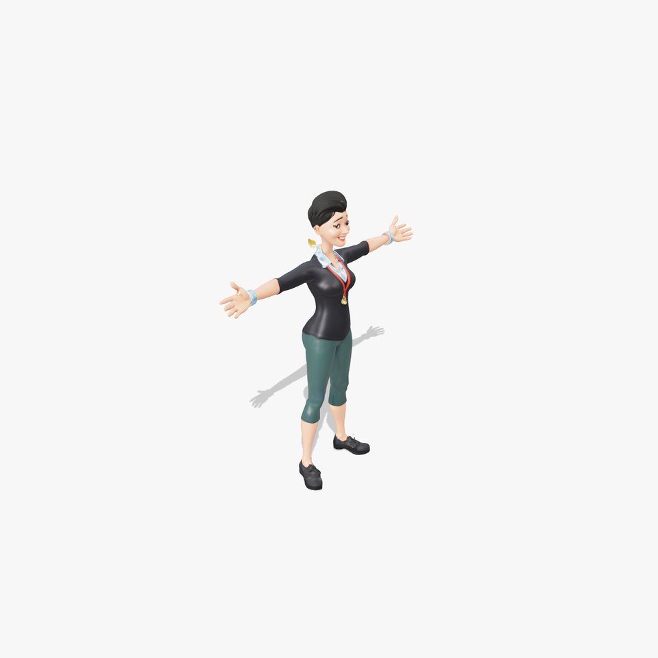 Energetic Athlete Character model pack